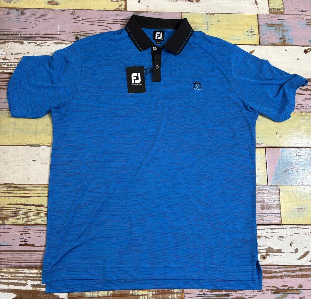 FootJoy Performance short sleeve golf polo XL blue Men